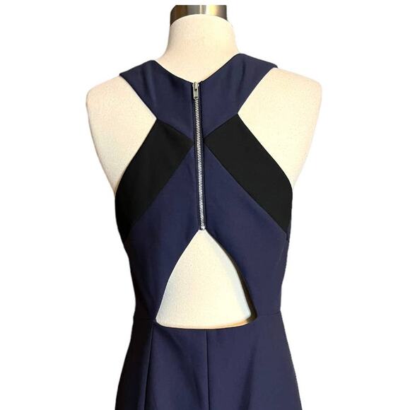 ELIZABETH AND JAMES Elliot Dress Navy Blue Dress Mini Sleeveless Cutout Back 10 - Picture 9 of 14
